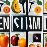 **

A vibrant collage showcasing modern Dutch language evolution. Include images representing English loanwords in Dutch (e.g., an "influencer" on a phone, a podcast microphone), alongside faded images of archaic Dutch words and objects (e.g., an "ooft" - fruit, an old-fashioned paintbrush). The overall feel should be dynamic and slightly nostalgic.

**